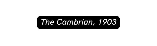 The Cambrian 1903